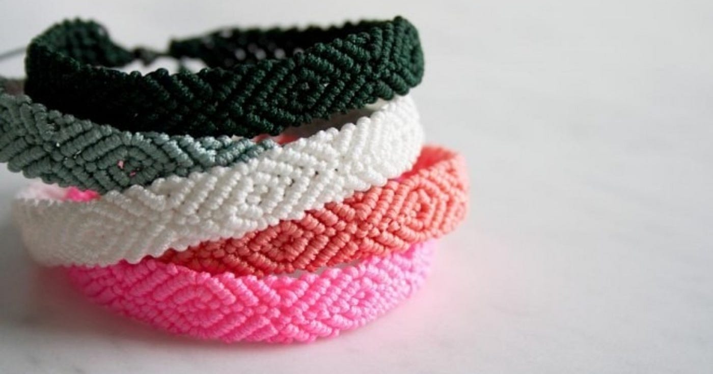 LOVE Color Block Friendship Bracelet