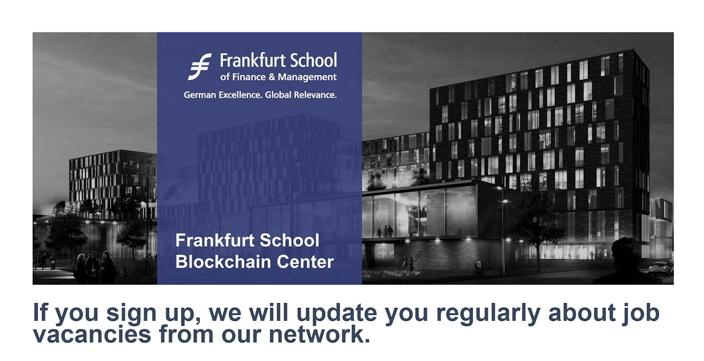 Are you interested in jobs in the web3, blockchain, crypto space? | by  Frankfurt School Blockchain Center | Medium