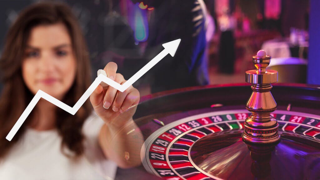 Teknisk diagram over roulette-geometri og sandsynlighedsfordeling