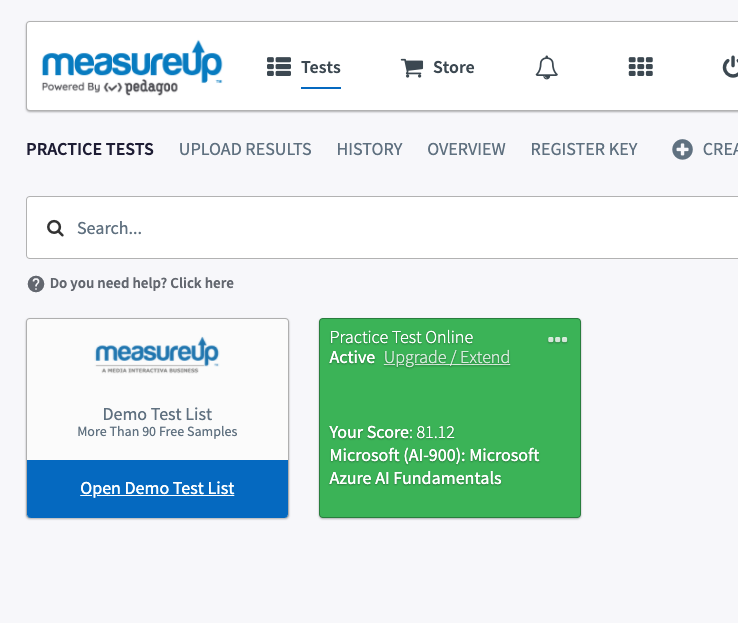 Measureup Learning Locker