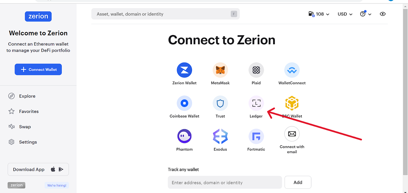 Come utilizzare il wallet Zerion con Ledger | by Liliajbetts | Medium