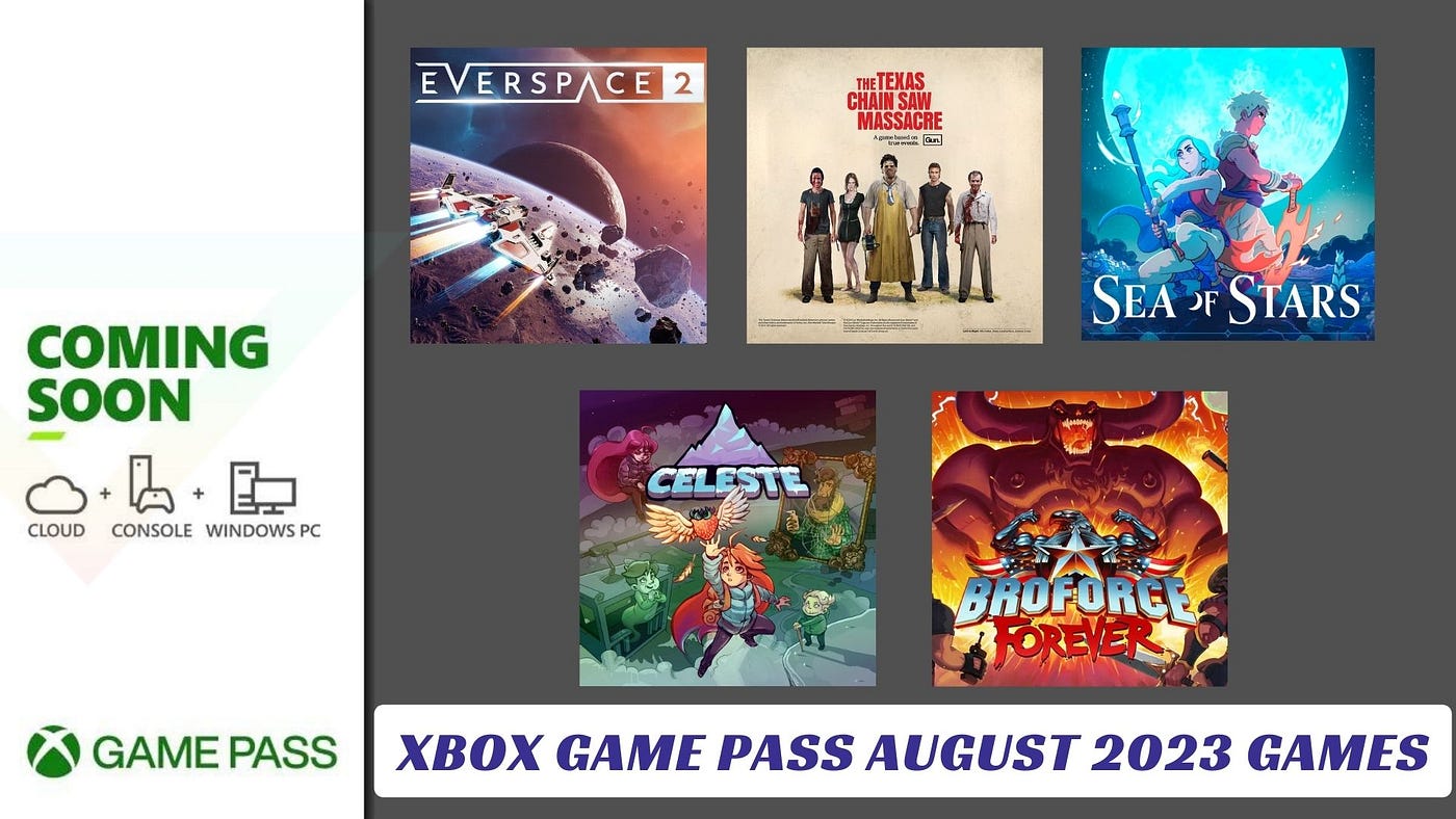 Xbox Game Pass August 2023 Games by Lawod Medium