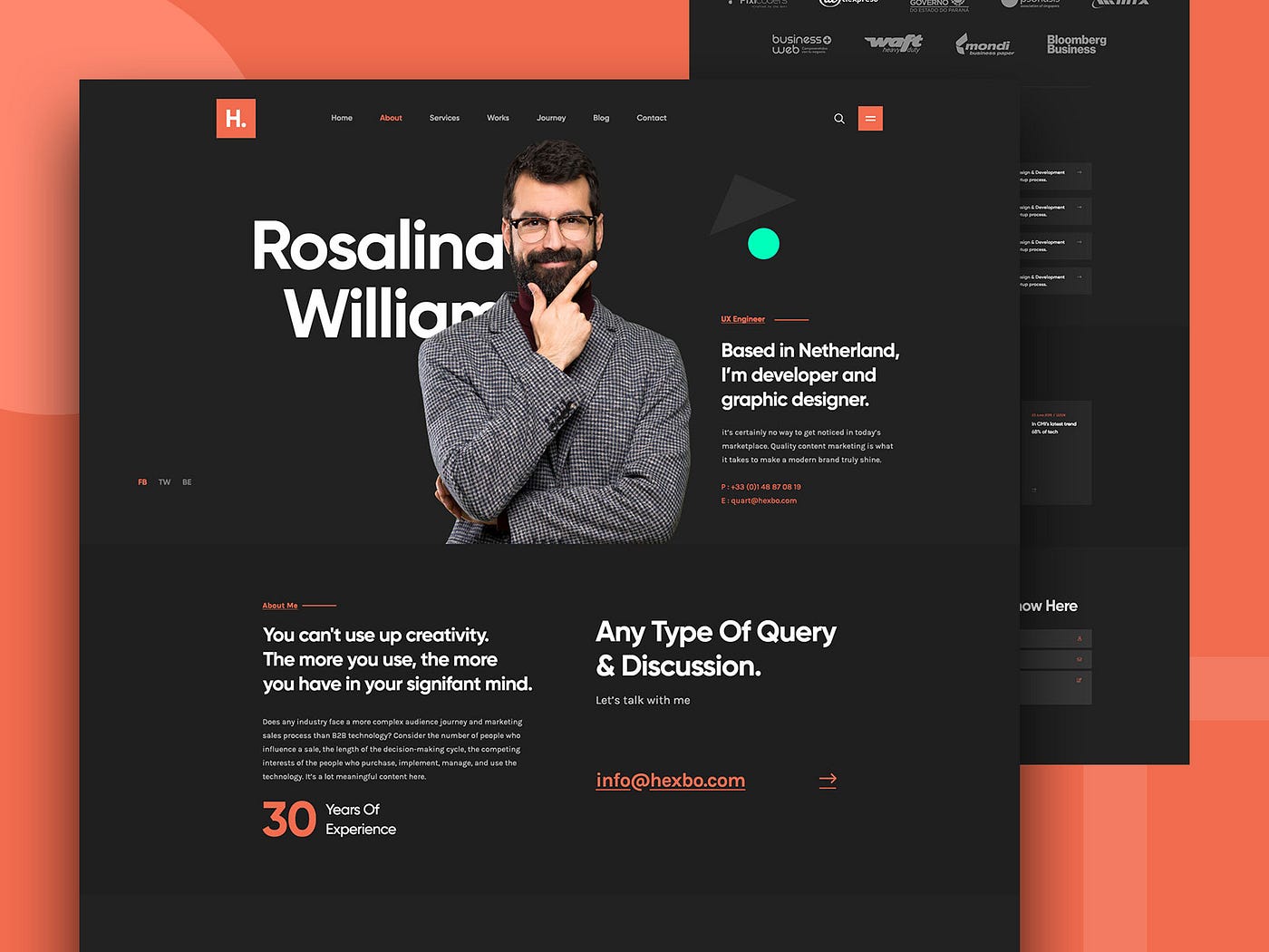 Free Personal Portfolio Template Web Design Portfolio Vrogue co