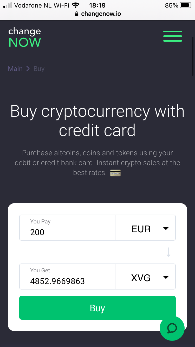 ChangeNow & Verge Currency - vergecurrency - Medium