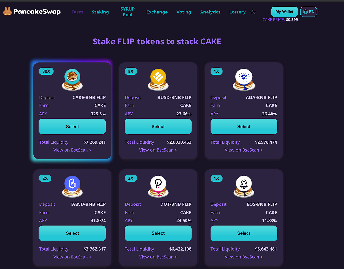 How to Yield Farm on PancakeSwap. Go to the farm page here. | by PancakeSwap  | PancakeSwap | Medium
