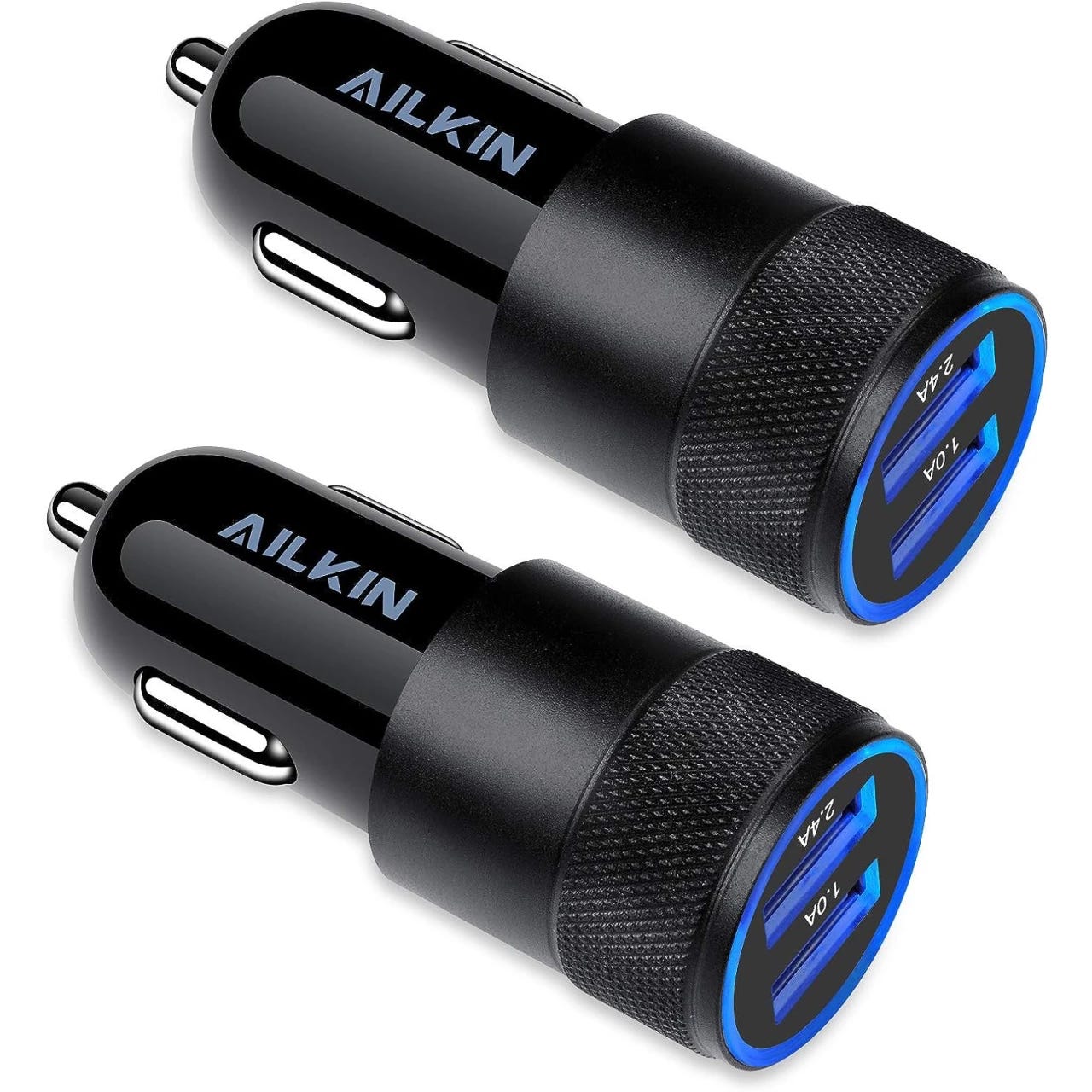 Car Charger, AINOPE Smallest 4.8A All Metal Car Charger Adapter Fast Charge  U