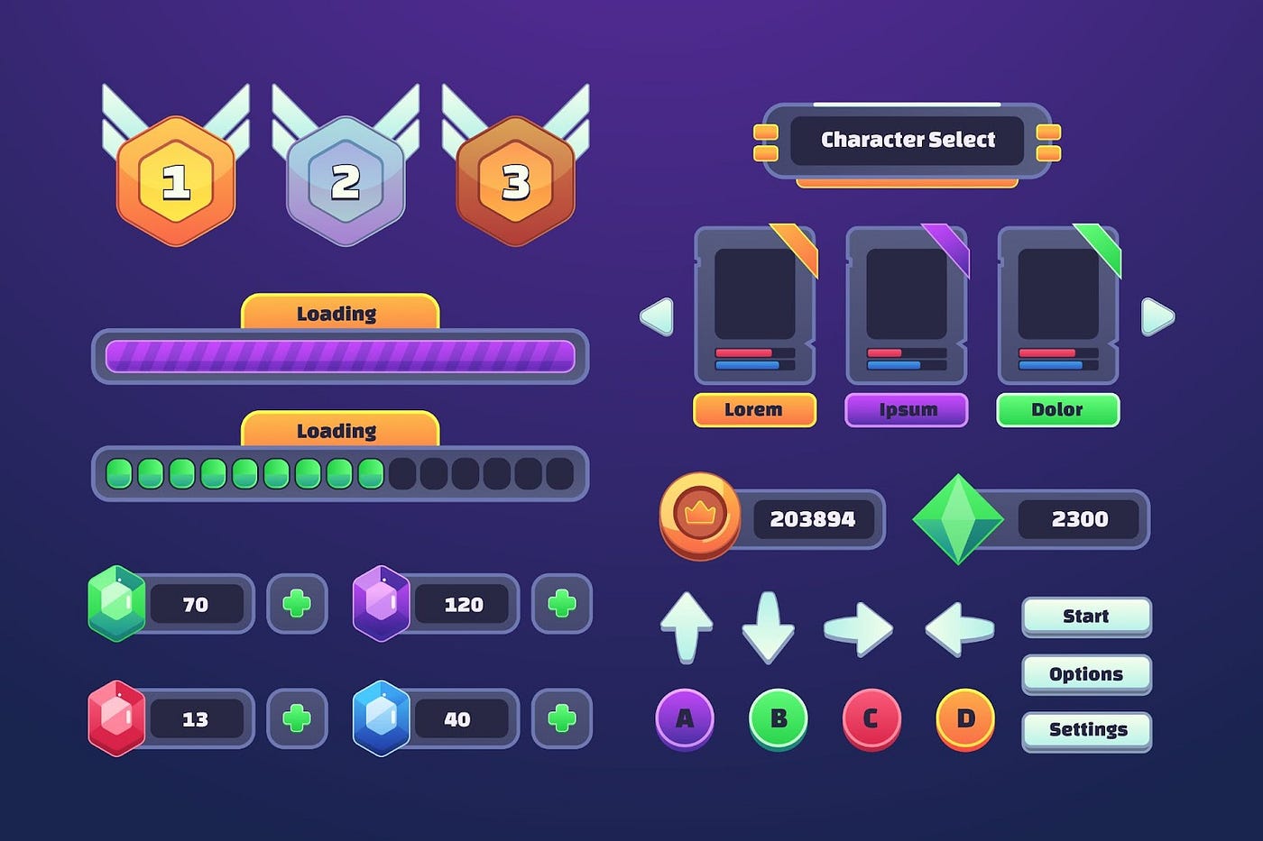 Game User Interface Design Examples