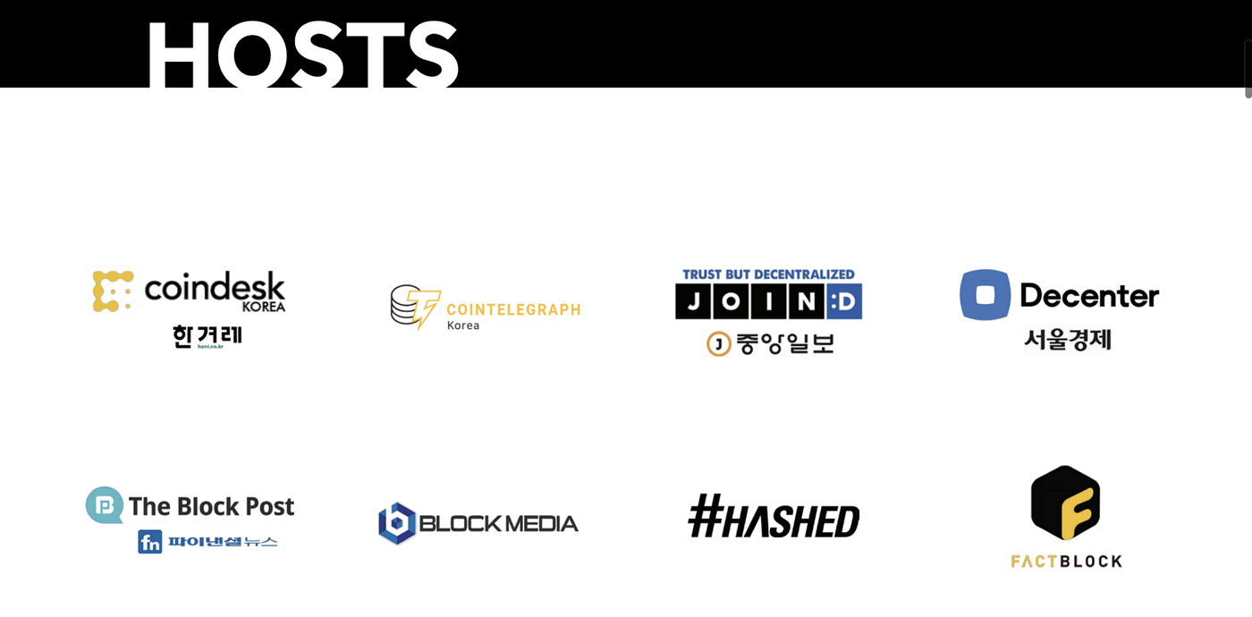 Korea Blockchain Week 2019(D.FINE) Event List — The unofficial list | by  Jade Choi | Hashed Team Blog | Medium