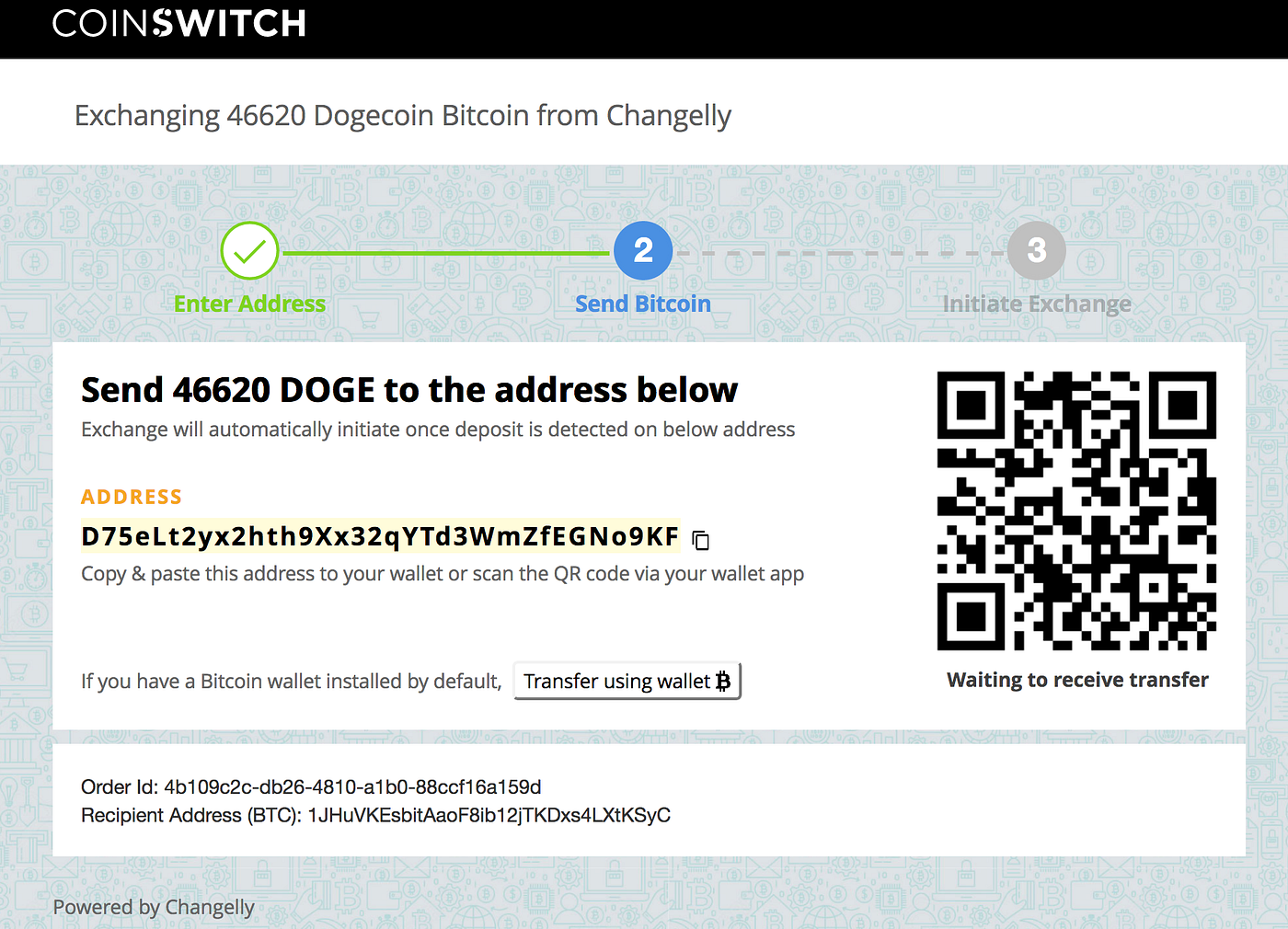 How To Convert Dogecoin (DOGE) To Bitcoin (BTC) From CoinSwitch | by  CoinSwitch | CoinSwitch | Medium