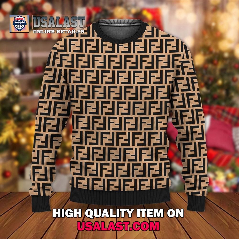 HOT Fendi Luxury Brand Headphone Ugly Sweater Jumper V49