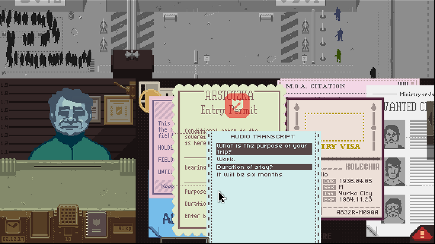 Papers, Please' Almost Gave Me a Nervous Breakdown, by Matthew Gault, War  Is Boring