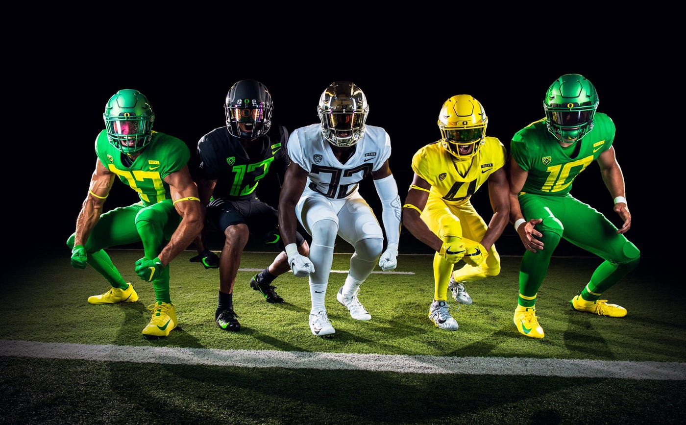 Nike's new approach to college football uniforms: clean and simple | by  Brock Brames | Medium