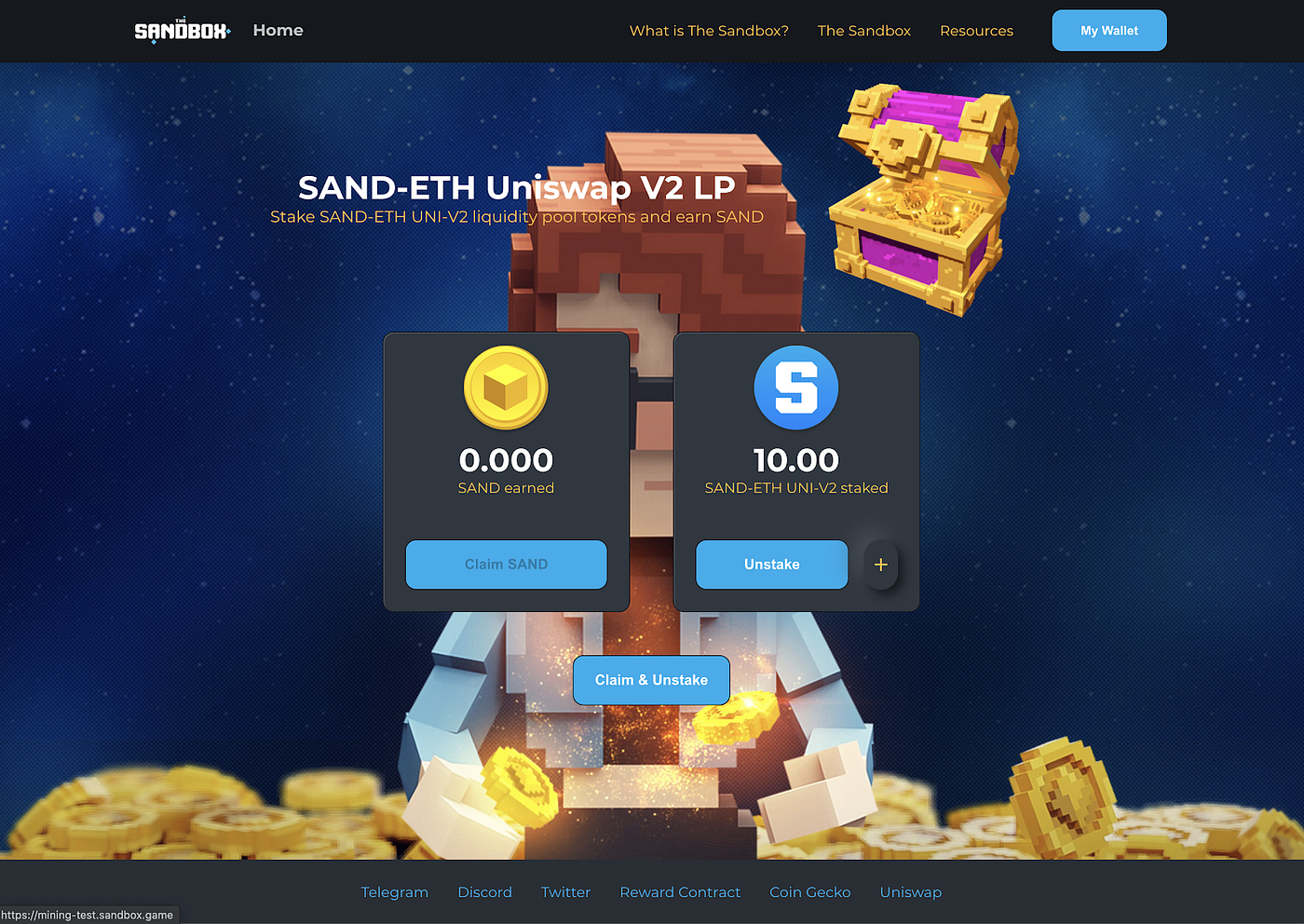 SANDの流動性マイニング登場. Liquid Mining | by The Sandbox | The Sandbox (サンドボックス) |  Medium