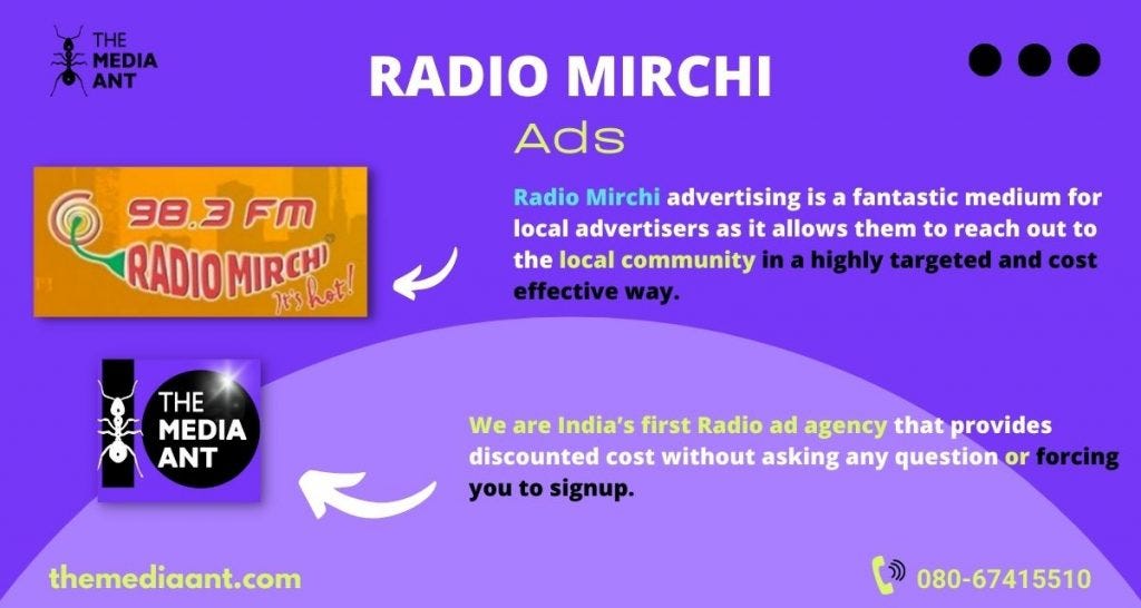 Radio Mirchi Advertising | Best Rates for Ads in Radio Mirchi | by The  Media Ant | Medium