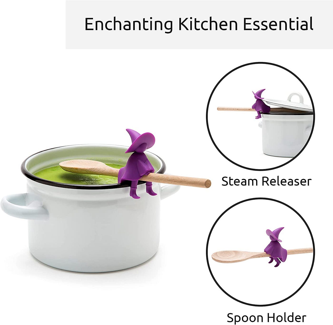 Agatha Spoon Holder for Stove Top-Fun Kitchen Gifts for Homecooks