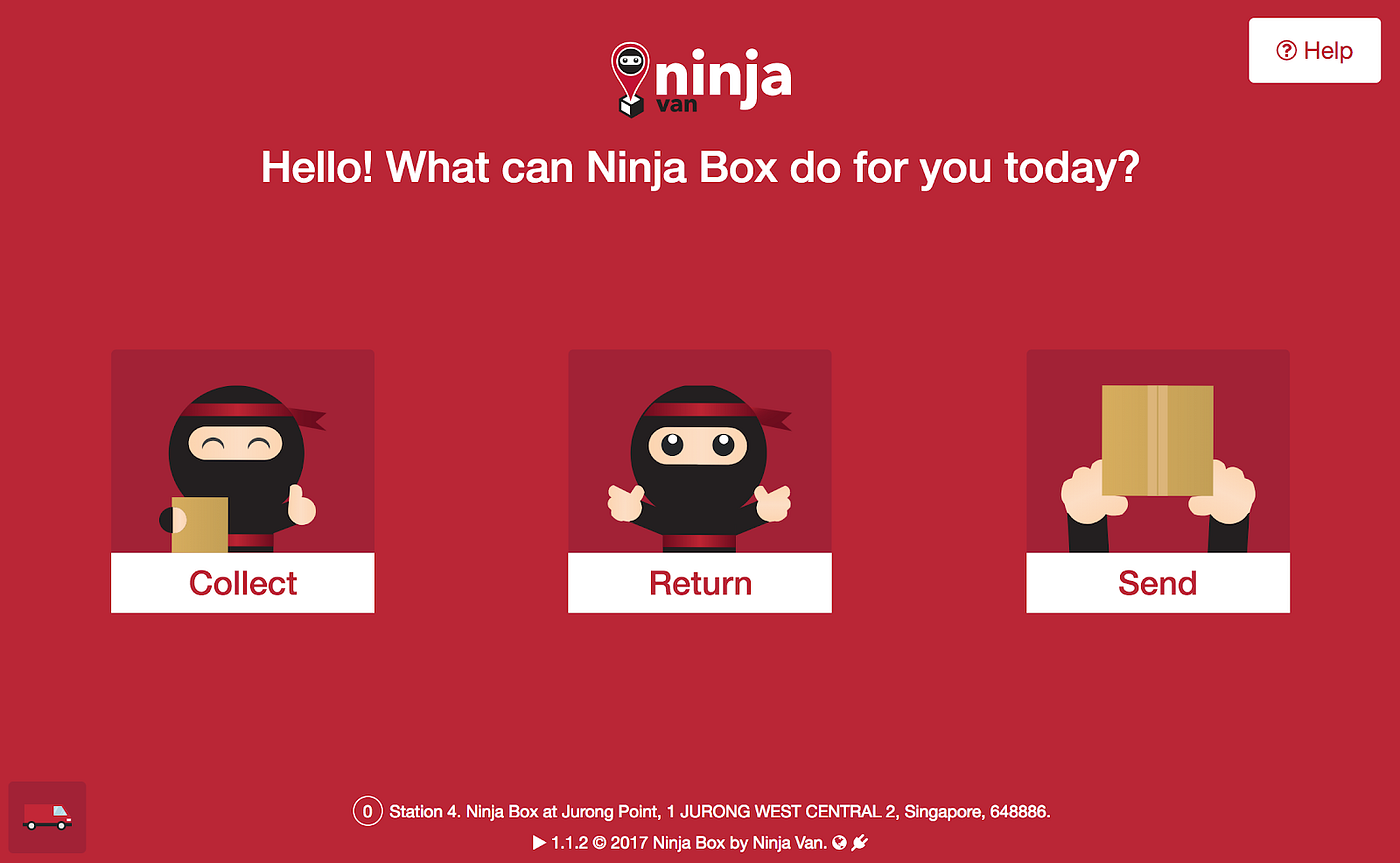 The Genesis of Ninja Box. Ninja's self service parcel collection… | by Ivan  Kenneth Wang | Ninja Van Tech | Medium