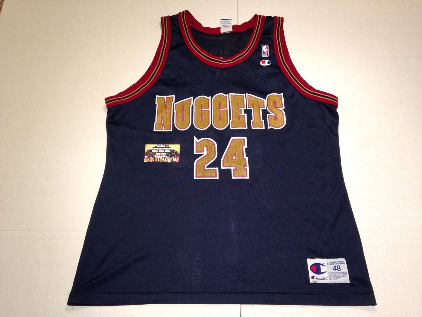90's Nick Van Exel Denver Nuggets Starter Authentic NBA Jersey