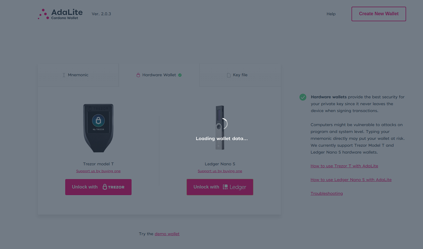 How to use Ledger Nano S with AdaLite for Cardano (ADA) | by AdaLite wallet  | Medium