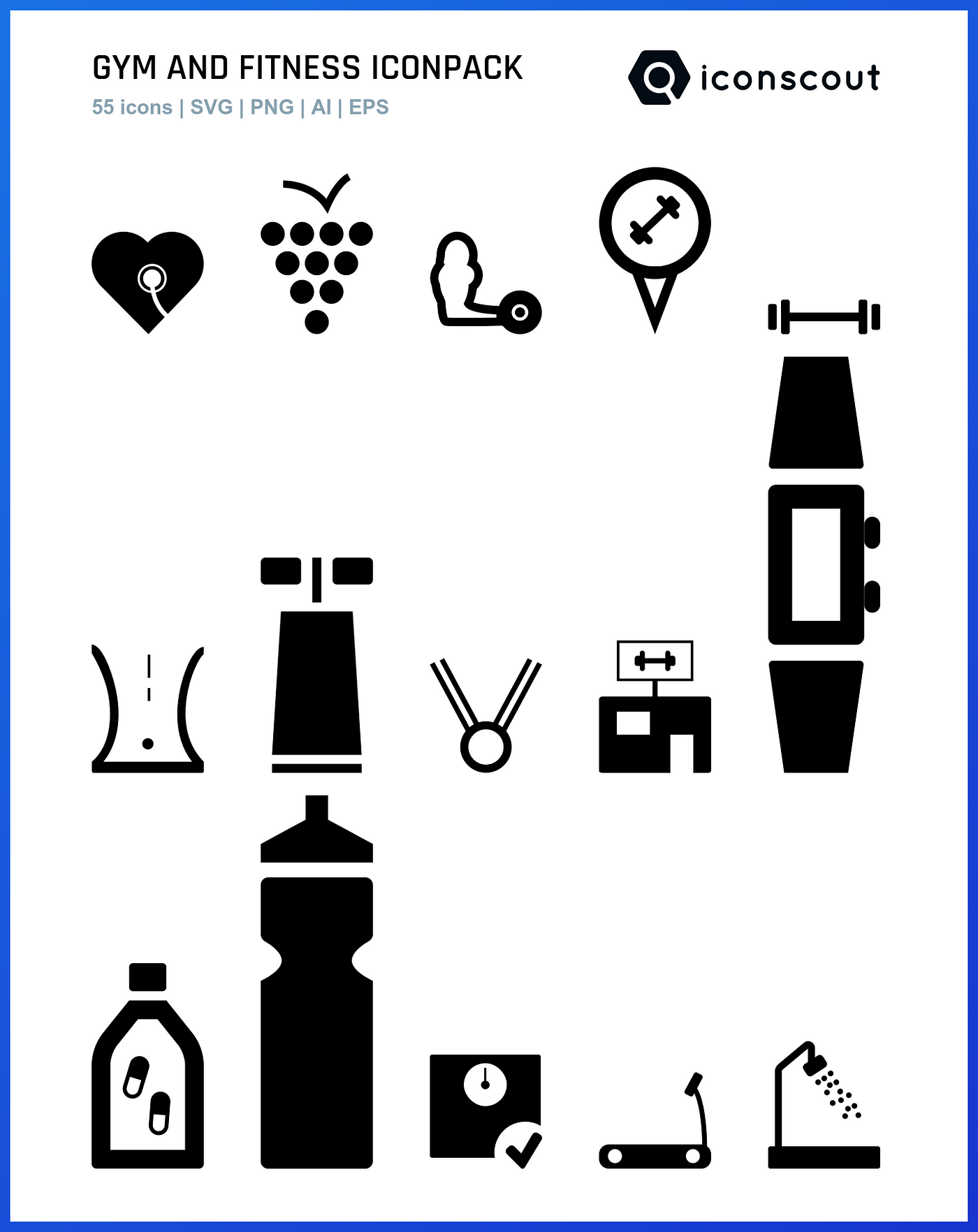 Download Gym Workout Icon pack Available in SVG, PNG & Icon Fonts