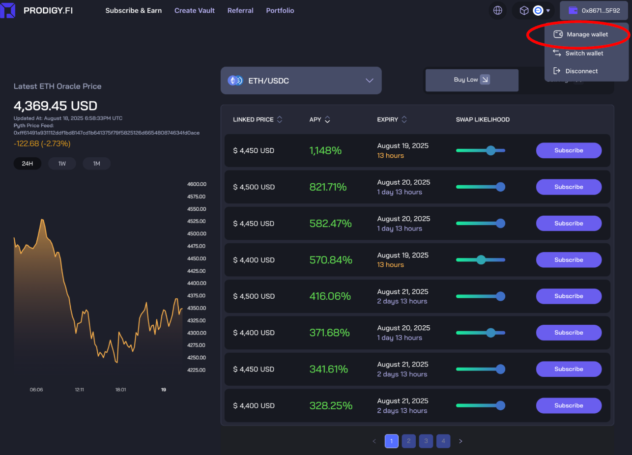 Prodigy.Fi Product 101 Series: How To Bridge Assets To Base From Metamask and Privy.io