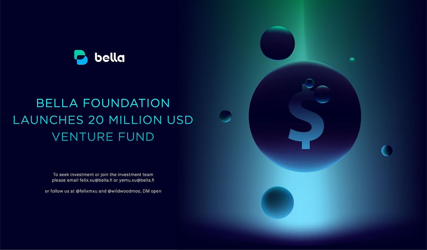 Bella Foundation Launches 20 mil USD Venture Fund as an Effort to Scale  Bella Ecosystem | by Bella Protocol | Medium
