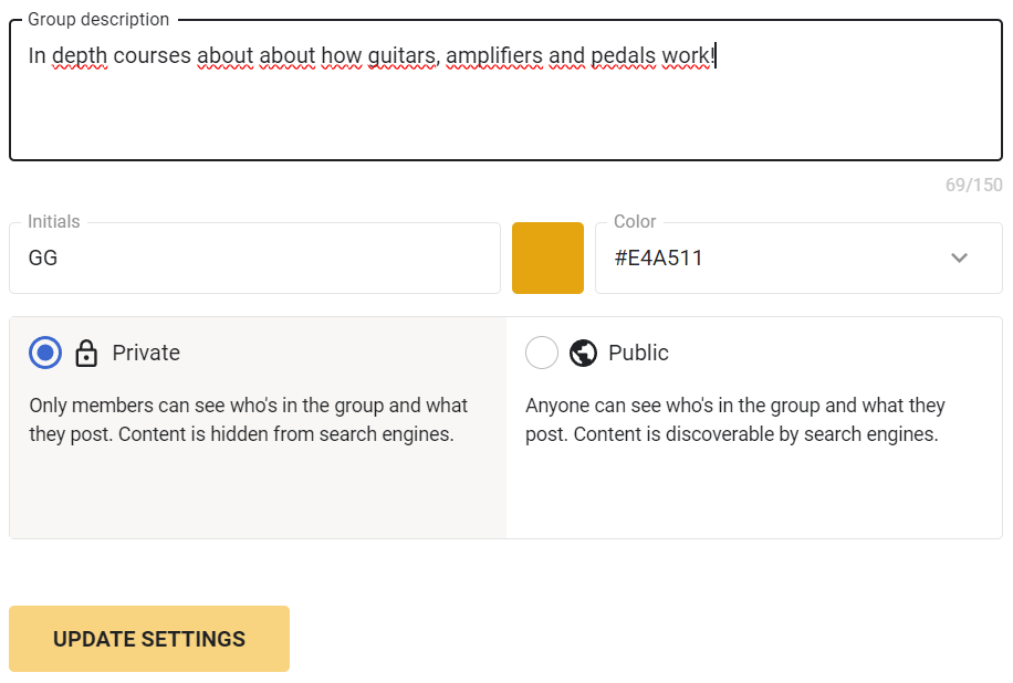 create private skool community