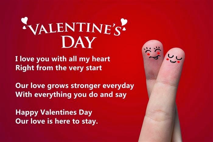 Happy Valentines Day My Love Poem for Boyfriend & Girlfriend | by Valentine's  Day Deal | Medium