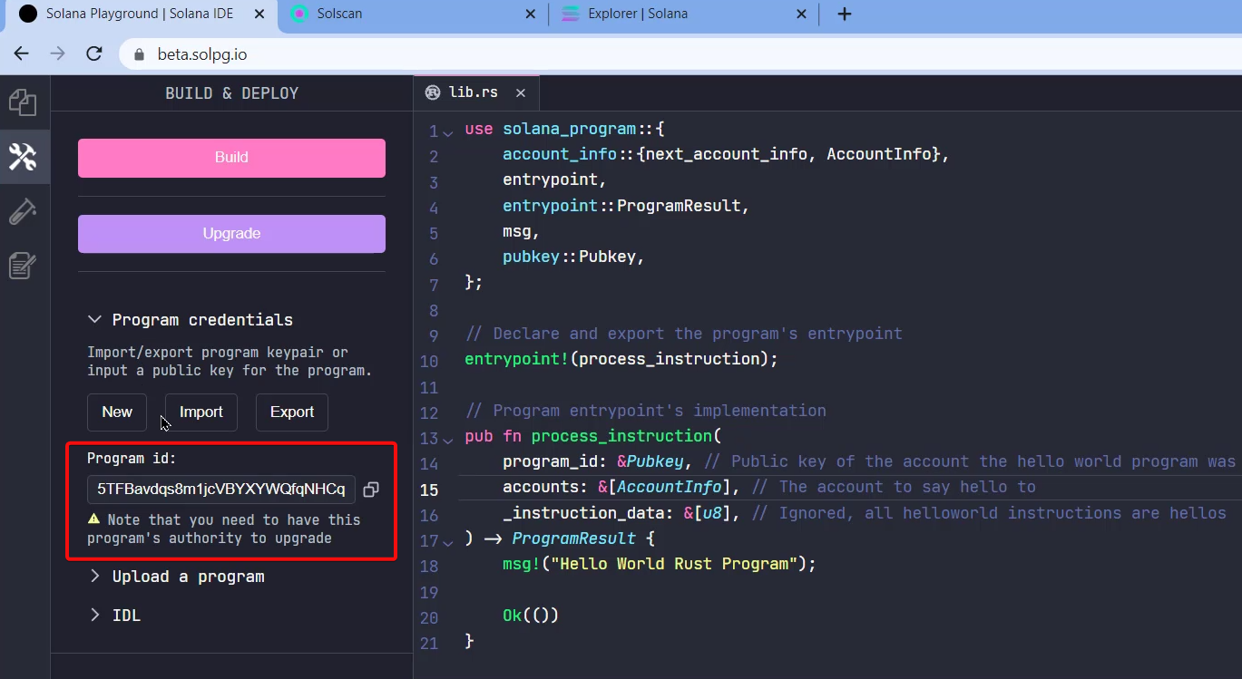Lab 7: Deploy “Hello World” Smart Contract on Solana Devnet | by web3author  | Web3 Labs | Medium