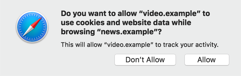 Safari will now block third-party cookies by default, delete a site's local  storage after seven days