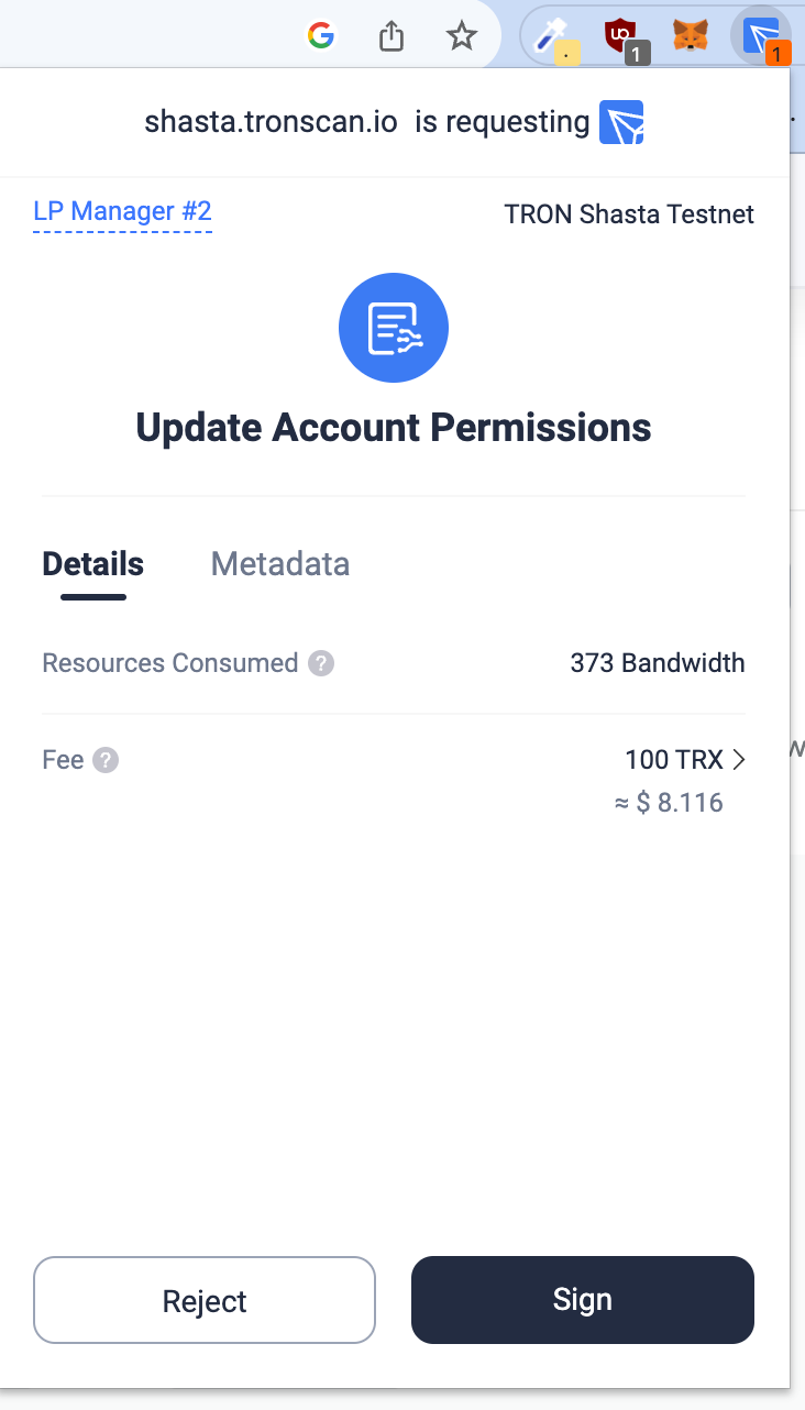 Create a Multisig on Tron using TronScan | by Pedro Prete | Medium