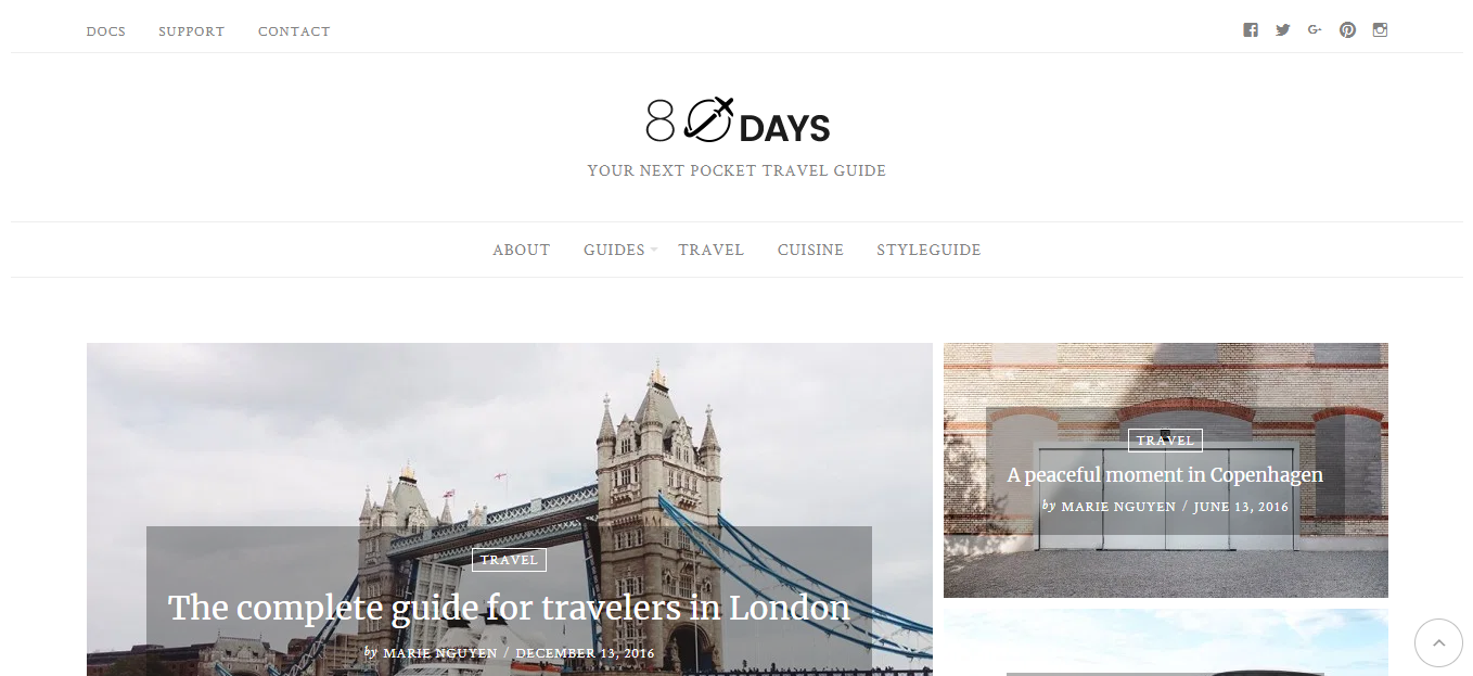 Top Free Travel Blog WordPress Theme | by Janessa Tran | GretaThemes |  Medium