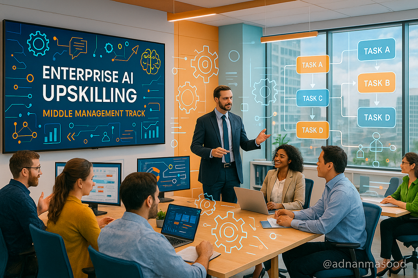 Enterprise AI Upskilling Part 2: Middle Management Track —  Operational Excellence Through AI…