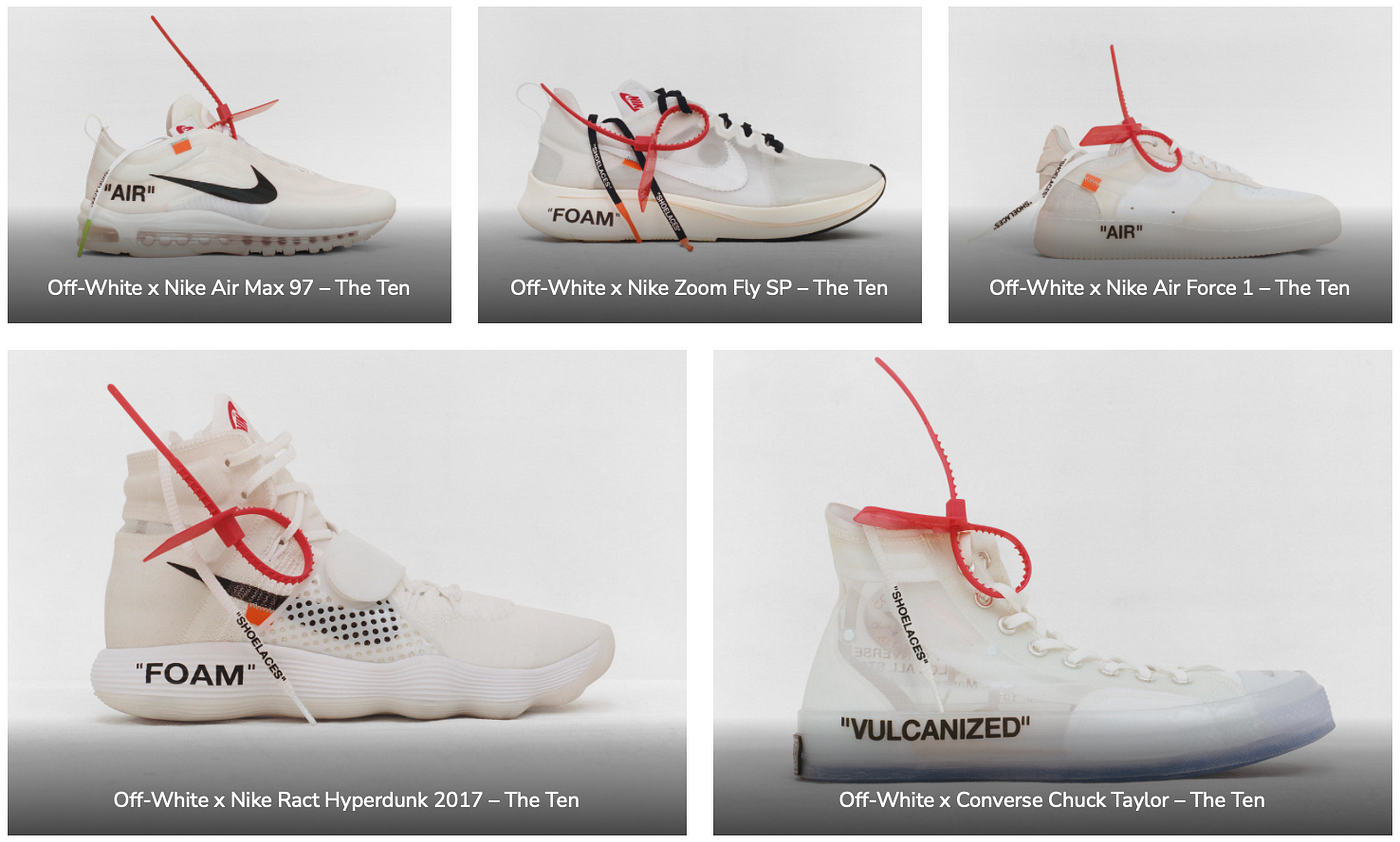 La révolution “THE TEN”, par Virgil Abloh | by MTI Review | MTI-Review |  Medium