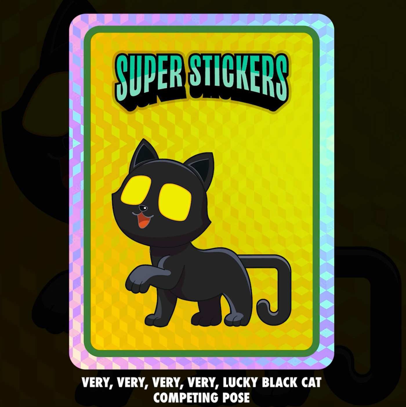 VeeFriends superstickers lucky black cat