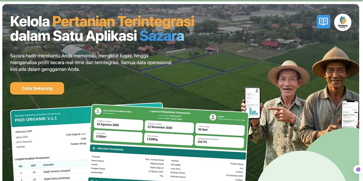Apa itu Aplikasi Manajemen Pertanian Sazara?