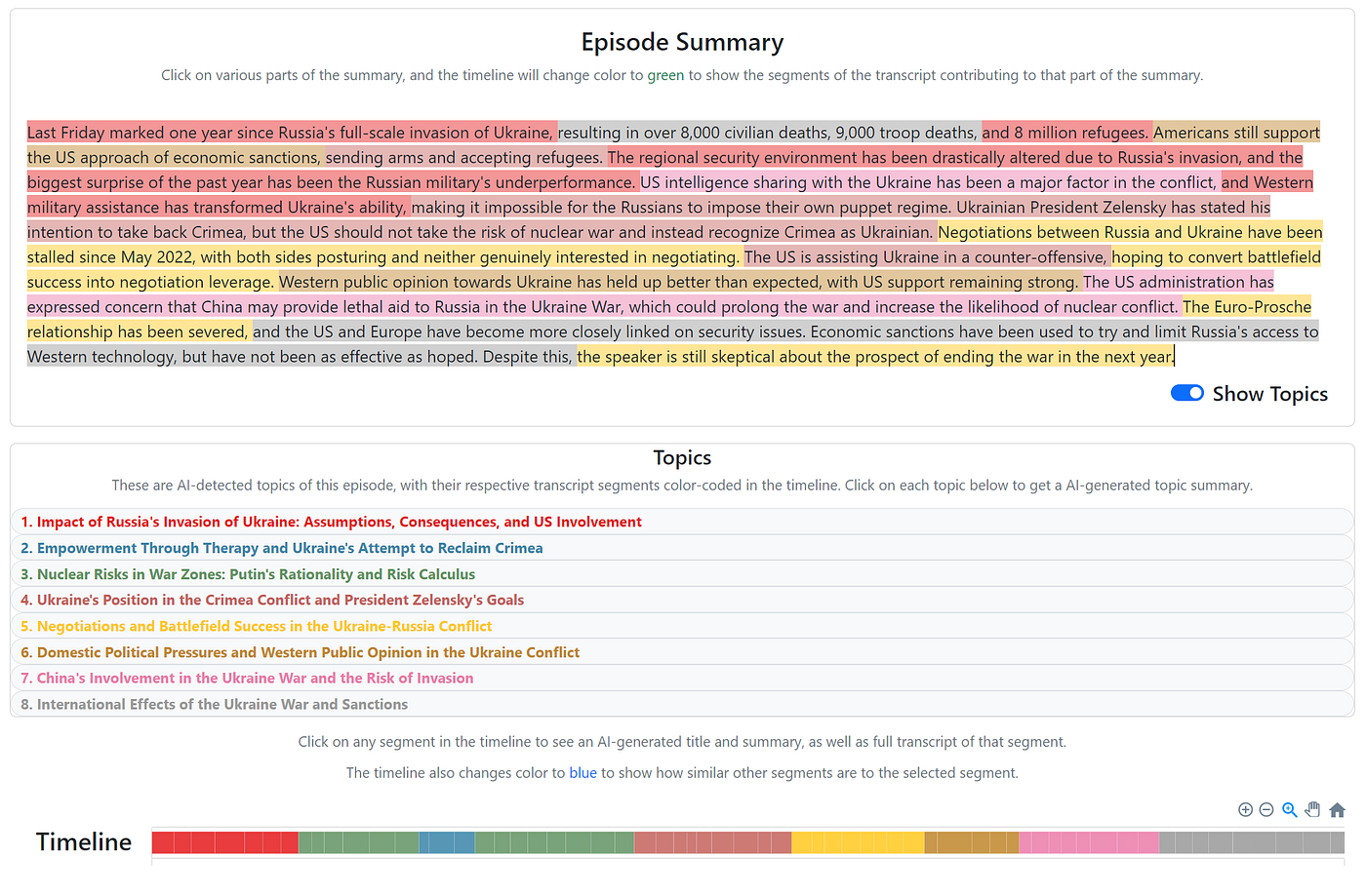 How to Summarize a Podcast Transcript?