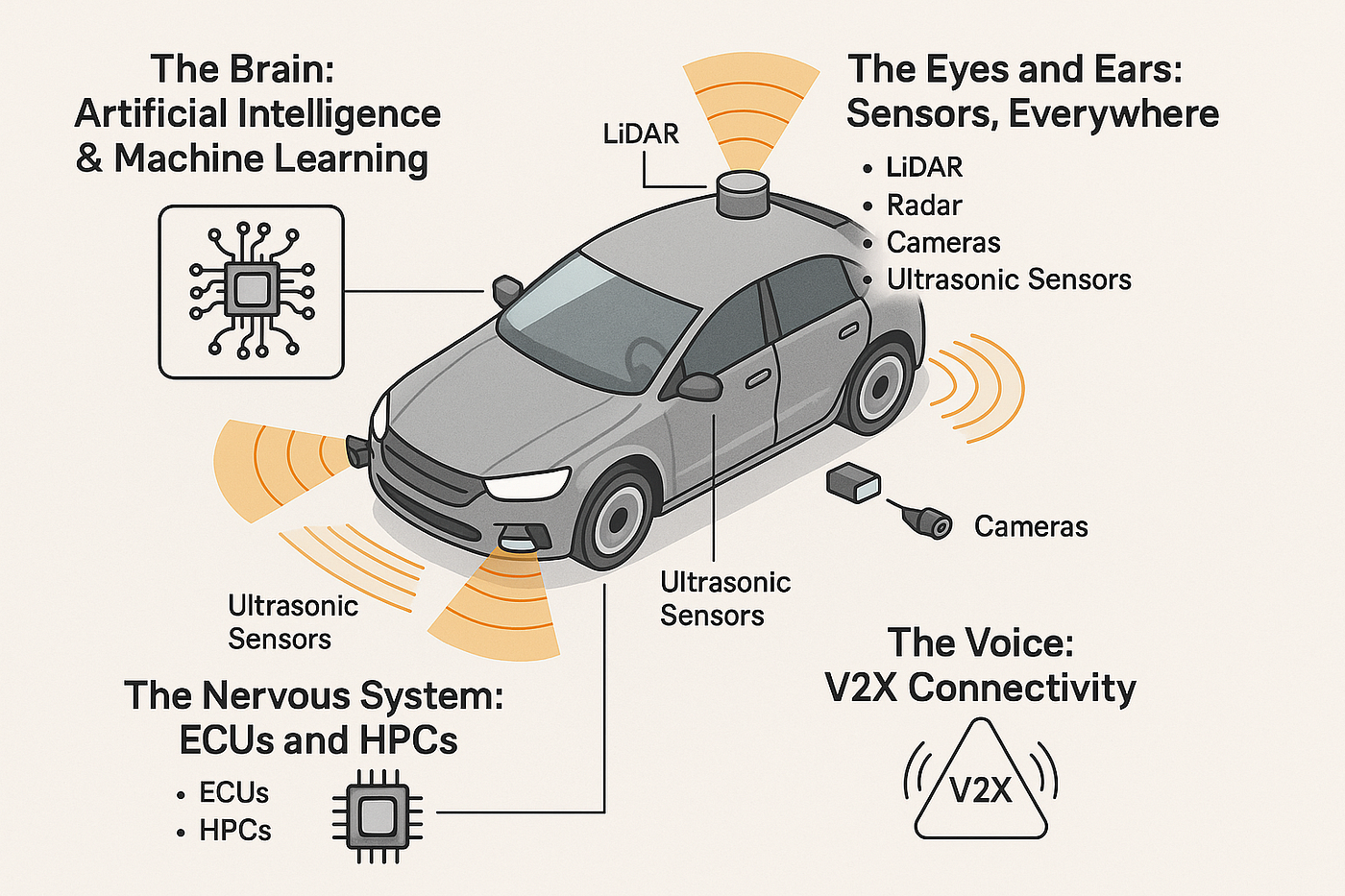 Futuristic autonomous vehicle concept