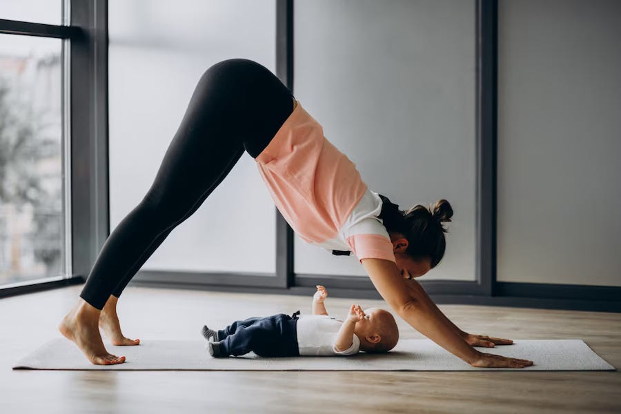 Postnatal Yoga for Mother and Child, by Women Healthcare