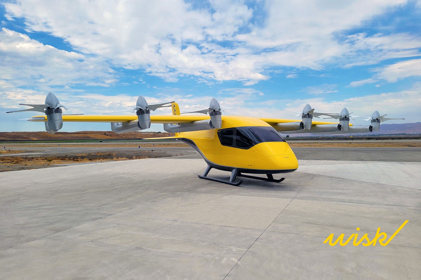 Wisk Aero Gen 6 autonomous eVTOL. Courtesy of Wisk Aero LLC.