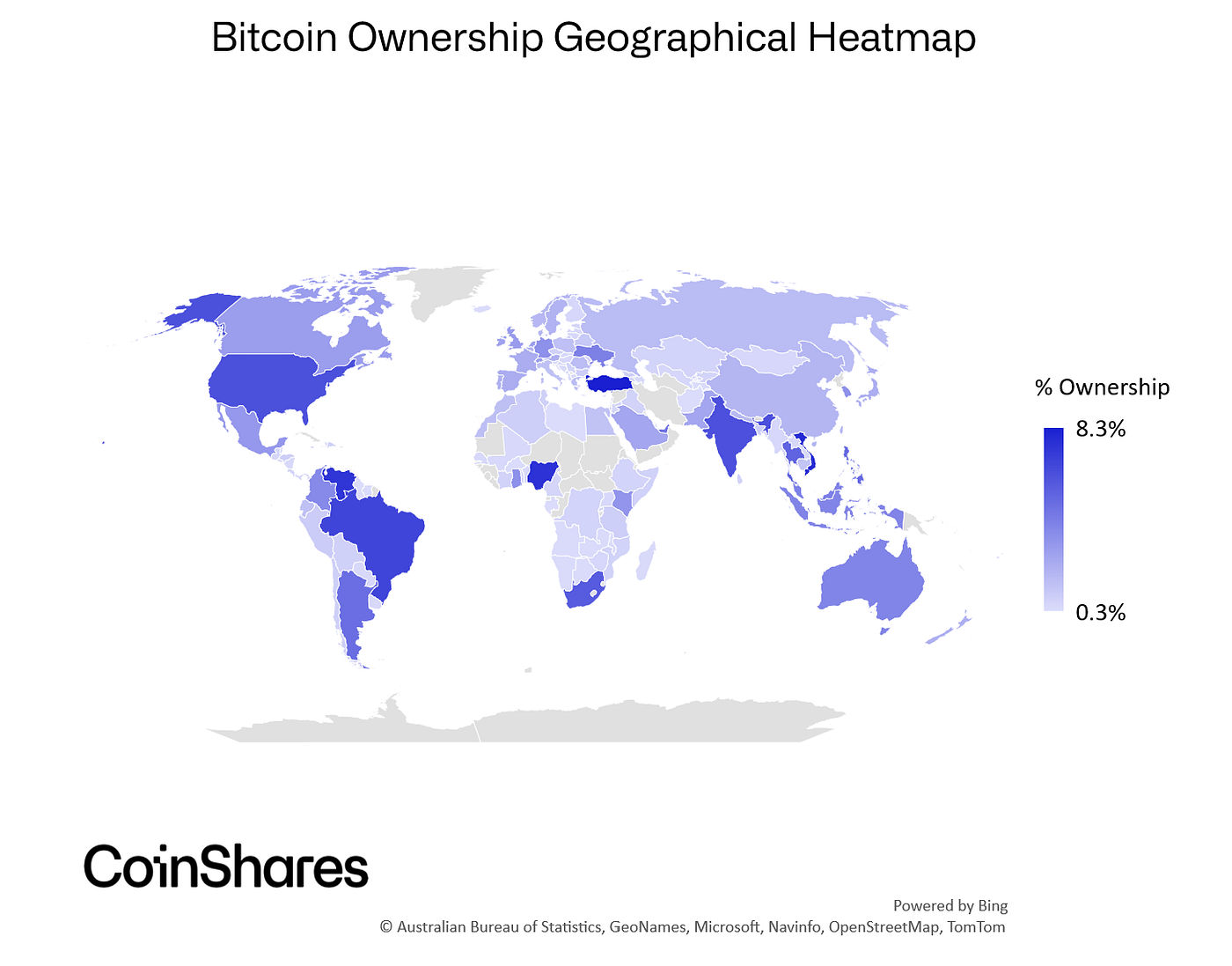 2023 Global bitcoin Ownership Overview | by Christopher Bendiksen |  CoinShares Research Blog