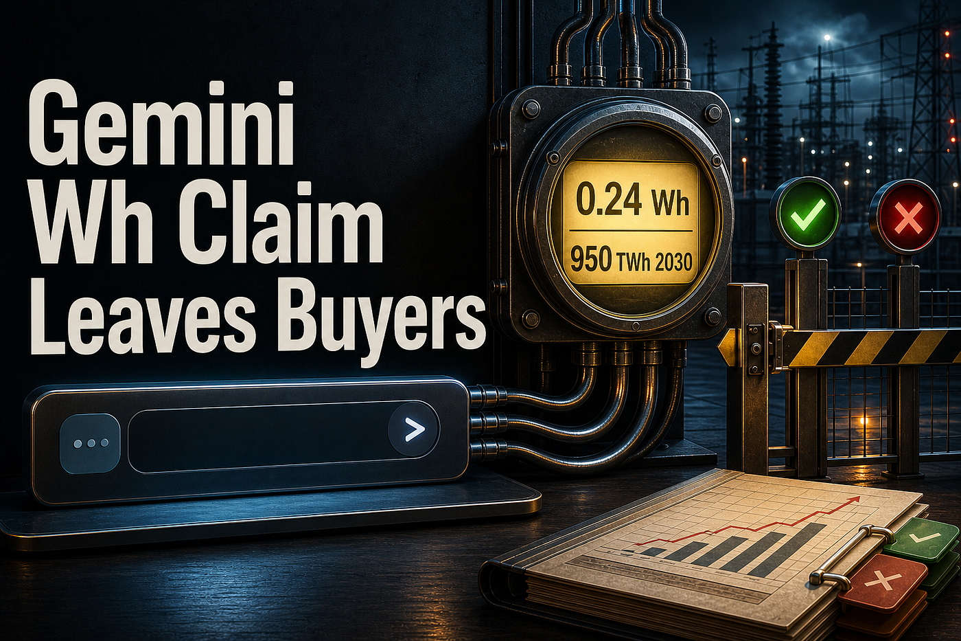 Gemini’s 0.24 Wh Claim Leaves AI Buyers the Grid Bill