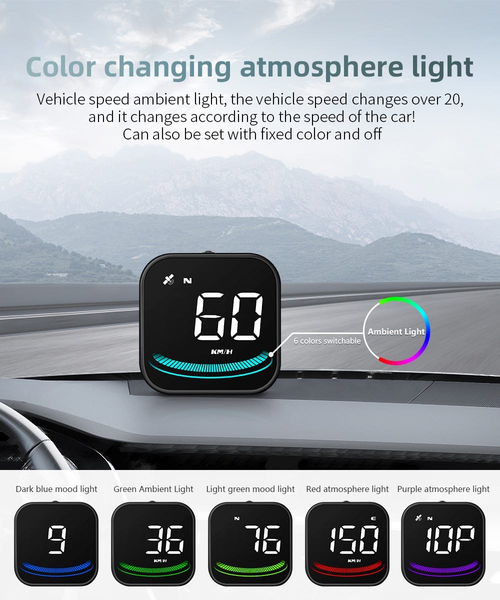 Generic Car-Styling M8 Auto Hud Head Up Display Overspeed Warning Projector  KM