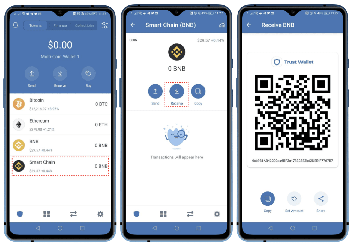 How to Set Up and Use Trust Wallet for Binance Smart Chain (Airdrop tip 1)  | by ATTN Community | Medium