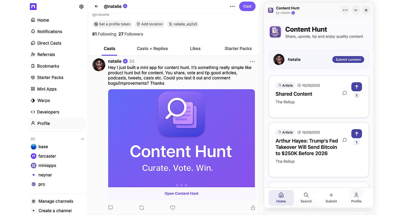 How I Vibe-Coded a Base/Farcaster Mini-App | Medium