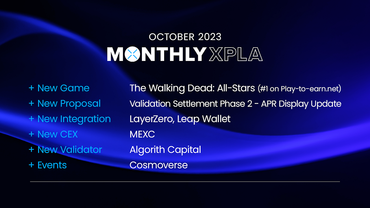Recap] Monthly XPLA: October 2023📝, by XPLA Official