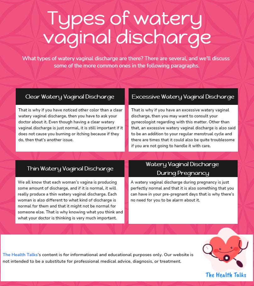 💖 Watery Vaginal Discharge: Causes, Symptoms and Treatment, by Vivian  Gomez