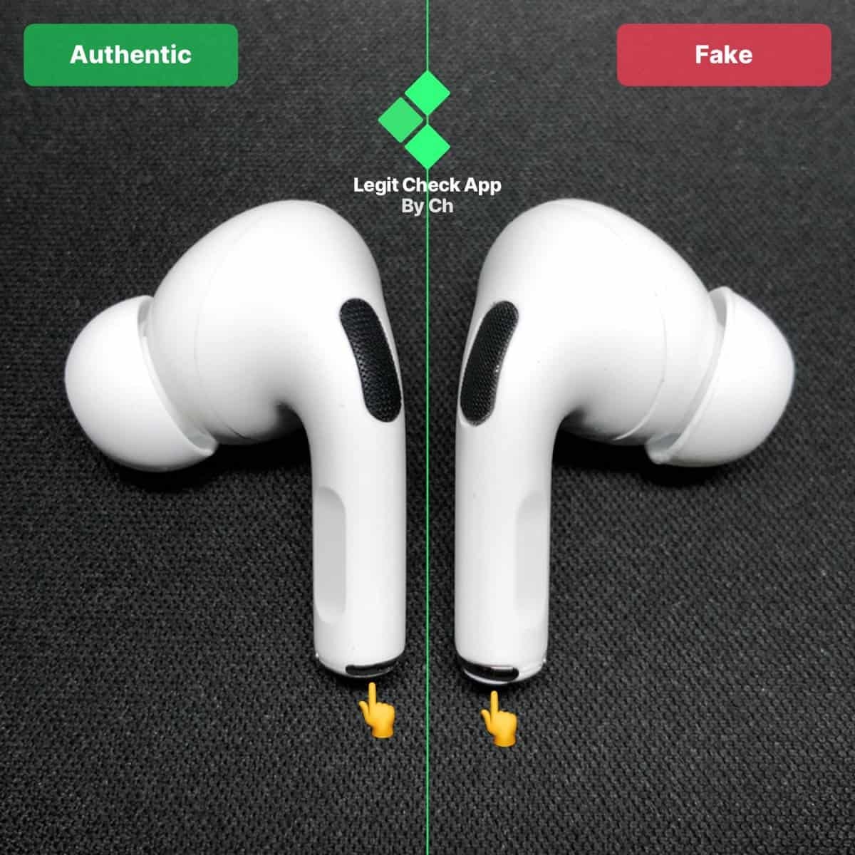 Back Fake Airpods Fake Vs How To See If Your Airpod Pros Are Real