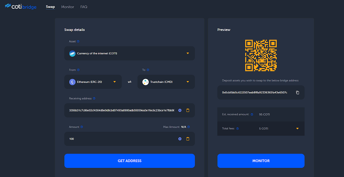 COTI Bridge 2.0 — Step By Step Guide | by COTI | COTI | Medium