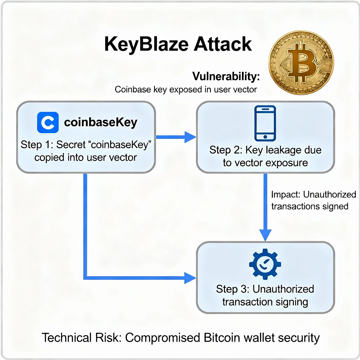 KeyBlaze Attack: Cryptographic collapse and private key recovery as a tool  for total compromise of the Bitcoin network and complete seizure of funds  from lost crypto wallets, where the attacker gains unauthorized