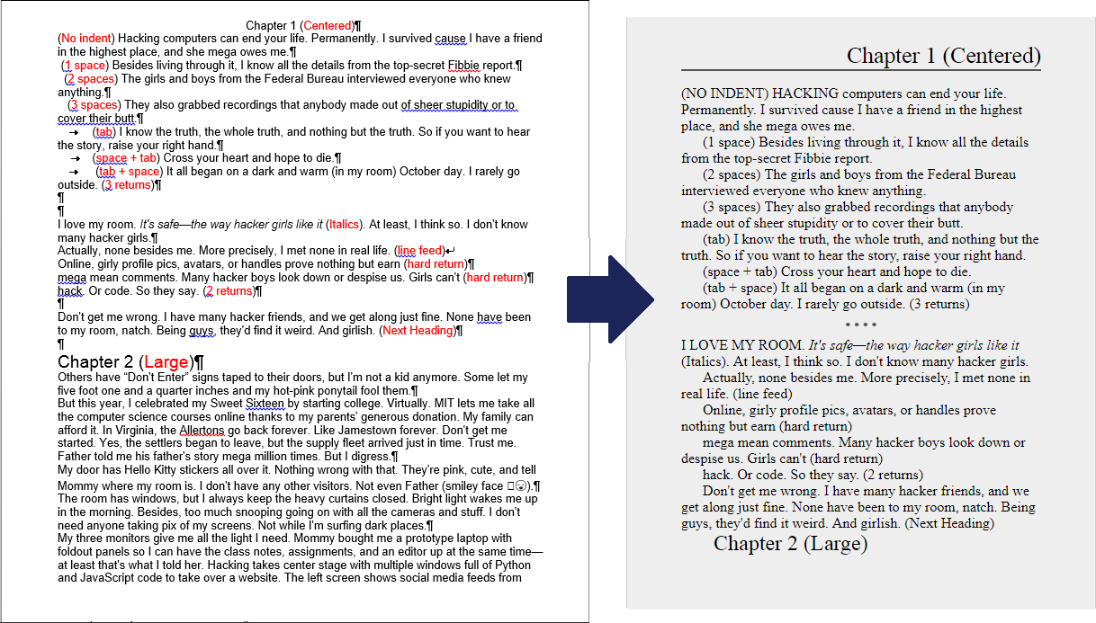 Formatting issue converting DOCX to Epub - fonts get messed up at end of  chapter HELP : r/publishing